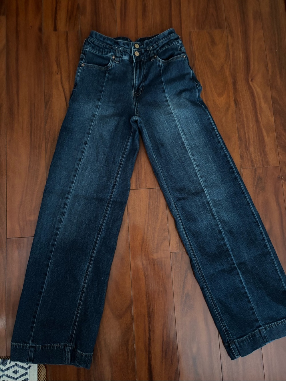 Scotch & Soda Dark Blue Wide-Leg Jeans